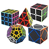 Coolzon Puzzle Cubes 5 Pezzi Megaminx + Pyraminx + 2x2x2 + 3x3x3 + Skewb in Giftbox Magico Cubo con Adesivo ...