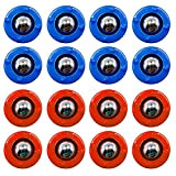 COSDDI Shuffleboard And Curling Mini Rollers Replacement Set of 16 Rollers (8 Red&8 Blue)