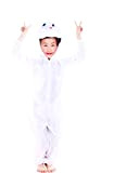 Costume da Coniglio Bianco - 8 - 9 Anni - Travestimento - Carnevale - Halloween - Coniglietto - Bunny - ...