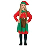 Costume da elfa bambina elfo 3-4 anni