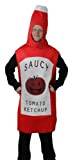 Costume da ketchup per pomodoro, rosso, costume divertente, bottiglia di salsa
