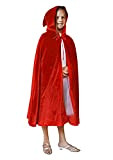 Costume da mantello con cappuccio per bambini in velluto per Halloween Vampiro Streghe Wicca Robe Cosplay Carnevale Capo Gioco di ...