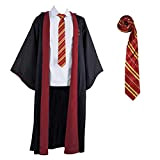 Costume da Mantello da Mago,set di costumi di Harry Potter,abiti da cravatta di Grifondoro per travestimenti,cosplay di feste,costumi di carnevale ...