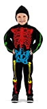 Costume da scheletro multicolore - taglia M per bambini