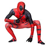 Costume da Spiderman Deadpool Supereroe Halloween Carnevale Spider-Man Tuta Tuta da Masquerade Outfit, Spandex/Lycra Unisex Adulti Bambini (bambini L (130 ...