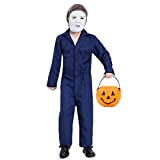 Costume di Halloween Michael Myers per Bambino Tuta da Bambino per Ragazzi Meccanico Natale Costume di Halloween Costume da Volo
