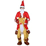 Costume gonfiabile, costume da Babbo Natale gonfiabile multiuso, pratico bar a batteria impermeabile per riunioni annuali(36 * 28 * 5cm-Cervo ...