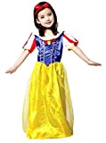 Costume - principessa biancaneve e i sette nani - travestimenti per bambini - halloween - carnevale - colore giallo - ...