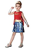 Costume Wonder Super Woman Bimba Travestimenti Halloween Carnevale XL 130 140cm Idea Regalo Natale Compleanno Festa