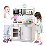 COSTWAY Set da Cucina per Bambini，Cucina Giocattolo per Bambini，Set da Cucina Attrezzata per Bambini, Dimensioni: 94 x 30 x 60 ...