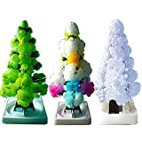 COTTNY 3 in 1 mini albero di Natale in crescita magica, albero di carta colorato fai da te cristallo crescente ...