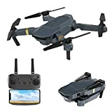 Courti Drone Quadricottero con Telecamera Fotografia Aerea del Drone Pieghevole E58 HD RC Drone Quadcopter, modalità Senza Testa con 4 ...
