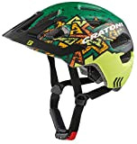 Cratoni Maxster Pro Wild - Casco da ragazzo, con fanale posteriore, per bicicletta, colore: verde selvaggio, S/M (51-56 cm)