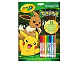 CRAYOLA - Album Attività & Coloring Pokémon, 32 Pagine da Colorare e 7 Mini Pennarelli Lavabili, 04-2746