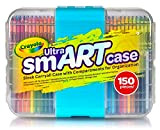 CRAYOLA- BINNEY & Smith Valigetta Smart-Case Pezzi 150 Scuola Cartoleria, Multicolore, unità (Confezione da 1), 04-6810