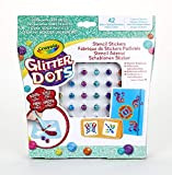 Crayola Glitter Dots - Set Stencil Adesivi, per Giocare e Creare con il Glitter Modellabile, Attività Creativa e Idea Regalo, ...