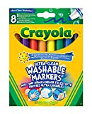 Crayola I Lavabilissimi Pennarelli Ultra-Lavabili, Punta Maxi, per Scuola e Tempo Libero, Colori Assortiti, 8 Pezzi, 58-8328