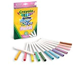 Crayola - Super Tips, Pennarelli Lavabili Punta Media, Confezione da 12 Pezzi, per Scuola e Tempo Libero, per Lavori di ...