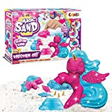 CRAZE MAGIC SAND Gioco di sabbia magica per bambini UNICORN, Sabbia cinetica con glitter 200 g con stampo a forma ...
