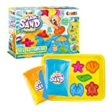 CRAZE Magic Sand Sea Adventures 600 g Set di sabbia cinetica Sabbia magica colorata con stampi e custodia Giochi creativi ...