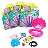CRAZE MAGIC SLIME Ocean Treasure, 3x Slime per bambini, kit slime fai da te completo, melma magica con accessori, bundle ...