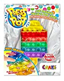 CRAZE Pop it-Fidget Toy-Giocattolo Antistress-Gelato Multicolore, Ragazze e Adulti, 37379