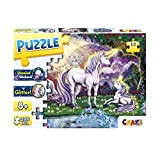 CRAZE Puzzle Bambini Magical World, Puzzle da 200 Pezzi per Bambini con Effetto Glitter e Adesivi Diamantati, dagli 8 Anni ...