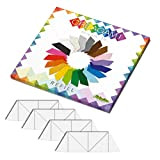 CreativaMente- Cartoncini pretagliati e con Guide di Piegatura per Realizzare Origami 3D, Colore Bianco, 852