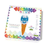 CreativaMente- Creagami Kids-Gelato-Gioco in Scatola, Colore Arancione Bianco e Azzurro, 843