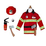 Creative Education Great Pretenders pompiere con accessori in borse porta abiti, taglia 5 – 6