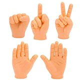 CreepyParty Tiny Hands Piccole Mani Manine Marionette da dito Mini Mani delle dita Dito medio Confezione da 5 Giocattolo del ...