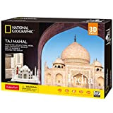 CubicFun Puzzle 3D India Taj Mahal con National Geographic Libretto di Fotografia, 87 Pezzi