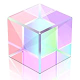 Cubo del Prisma Cubo Prisma a cubo in vetro colorato a prismi Vetro Ottico K9 15mm Cubo Prisma a Dispersione ...