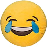 Cuscino Emoji, 30 cm Creativity Smiley rotondo cuscino carino peluche farcito per auto ufficio casa decorazione (4)