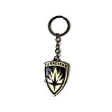 Custodi del Galaxy Marvel Vol. 2 Metal Shield Logo portachiavi chiave, 6 cm, Golden