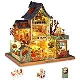 Cuteefun Kit Case in Miniatura da Costruire per Adulti, Miniature Casa delle Bambole Fai da Te con Mobili Musica e ...