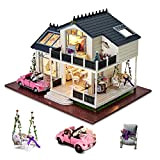 Cuteefun Miniature Casa delle Bambole Musica e Mobili, Bricolage Creativo Adulti, Casa in Miniatura Fai da Te da Costruire, Regalo ...