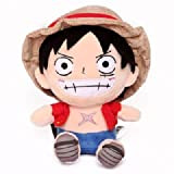 cutefly One Piece - Statuetta di Peluche Ruffy, 25 cm
