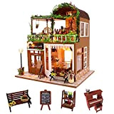 Cuteroom Kit Fai da Te Mini Dollhouse Wooden Furniture Casetta Fatta a Mano con Carillon – per Il Montaggio di ...