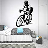 Cyclocross Bike Wall Sticker Cycling Sports Competition Teen Kids Room Garage Car Glass Vinyl Decal Mural other color57x79cm