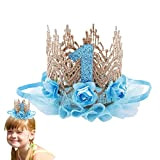 Cyhamse Corona per Il Compleanno della Bambina - Principessa Diademi Corone di Compleanno per Ragazze | Accessori per Capelli per ...