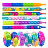 cykapu Popit - Set di bracciali con scritta "Simple Fidget Pop Bubble", antistress per adulti e bambini, giocattolo antistress sensoriale, ...