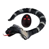 D DOLITY Cobra Serpente Giocattolo Telecomandato per Pesce D'aprile - Nero
