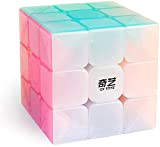 D-FantiX QY TOYS Warrior W 3x3 Speed Cube Jelly 3x3x3 Magic Cube Puzzle Colore pastello trasparente