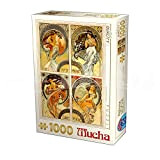 D-Toys Puzzle 1000 pezzi Alphonse Mucha Arts pcs Puzzle, Multicolore, 68x47 cm, 5947502875895/ MU 10