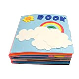 DAJASD Morbido feltro Busy Book, Quiet Book Montessori Giocattoli, 3D Feltro Busy Book Educazione precoce con apprendimento di base, per ...