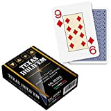 Dal Negro – Mazzo di Carte Professionali Poker Texas Hold'em Casino Quality, Plastificate e Impermeabili, 1 Mazzo da 55 Jumbo ...
