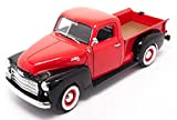 Dal Negro Modellino Auto 1950 GMC Pick UP Rosso e Nero Scala 1:18 95284