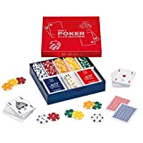 Dal Negro - Set professionale completo carte e fiches da poker, composto da 125 fiches da gioco, 2 mazzi da ...