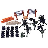 DAN DISCOUNTS - Set di mini personaggio militare, armi e accessori, per soldati, blocchi militari compatibili con personaggi Lego, mattoncini ...